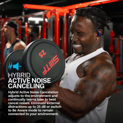 JLab JBuds Sport ANC 4 True Wireless Earbuds, Cobalt, Hybrid ANC, Touch Controls, Multipoint, App Customization