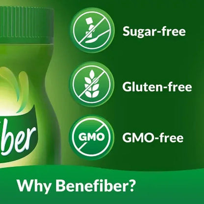 Benefiber Daily Prebiotic Fiber Supplement Powder, Unflavored (26.8 Oz.)