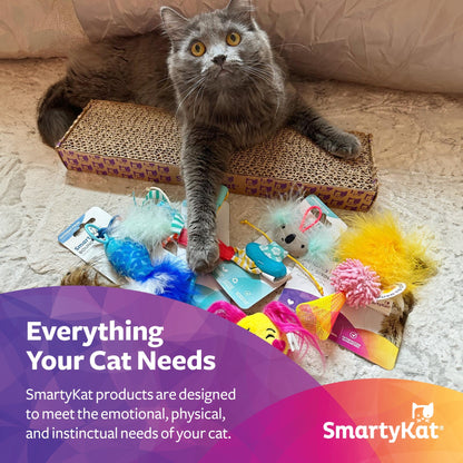 SmartyKat Track Tizzy Motion Cat Toy –Electronic Interactive Pet Toy, Blue