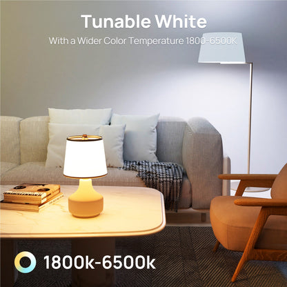 Linkind A19 Matter Smart Light Bulb, Color Changing Smart Bulb, 9W, 800lm, E26 Base (1 pack)