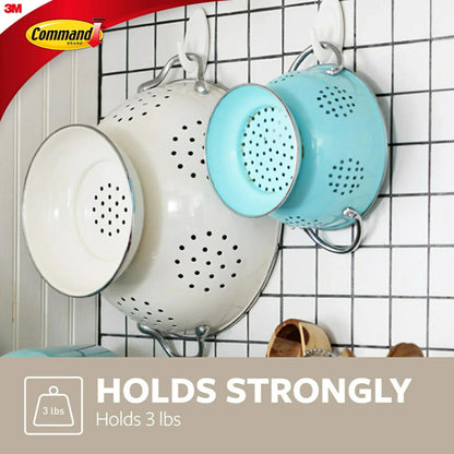 Command Slate Terrace Hook, Medium, 2 Wall Hooks