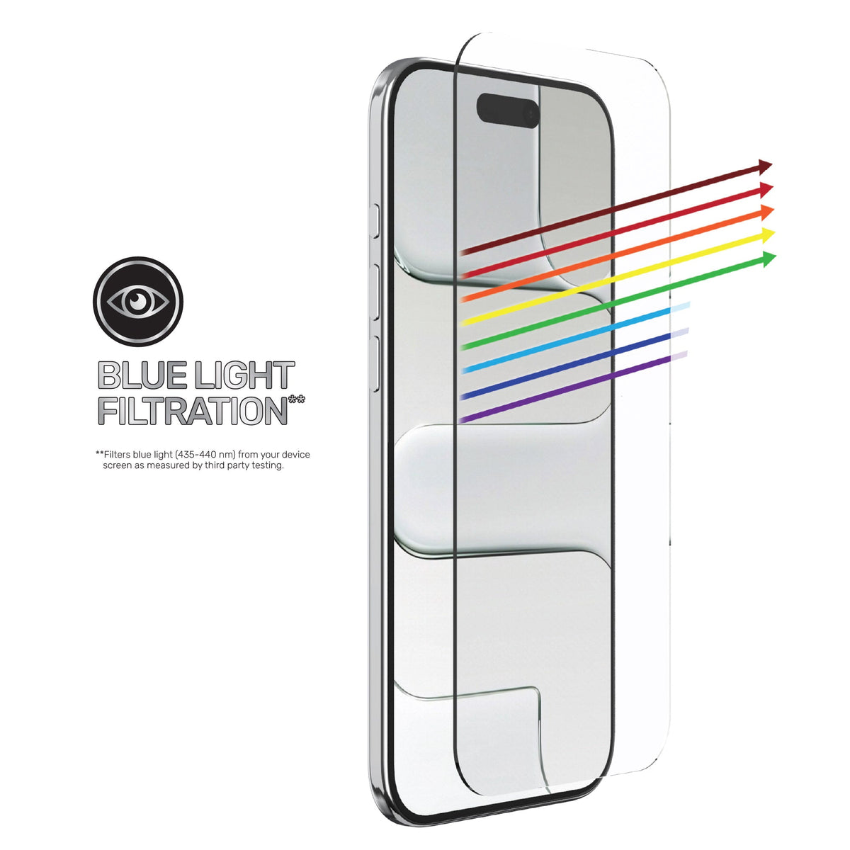 DuraGlass DefenseTech Glass Screen Protector with Blue Light Filtering for iPhone Air