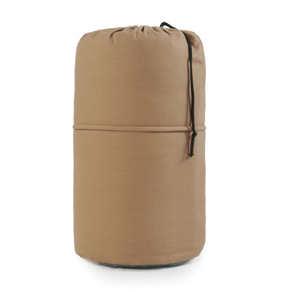 Ozark Trail 15 Degree Cold Weather Rectangle Canvas Sleeping Bag, 84”x36”, Tan