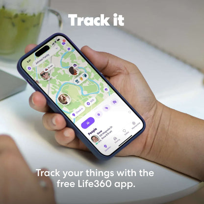 Life360 Tile Starter Pack – 1 Mate & 1 Slim Bluetooth Trackers for Keys, Wallets, Phones – iOS & Android (Black)