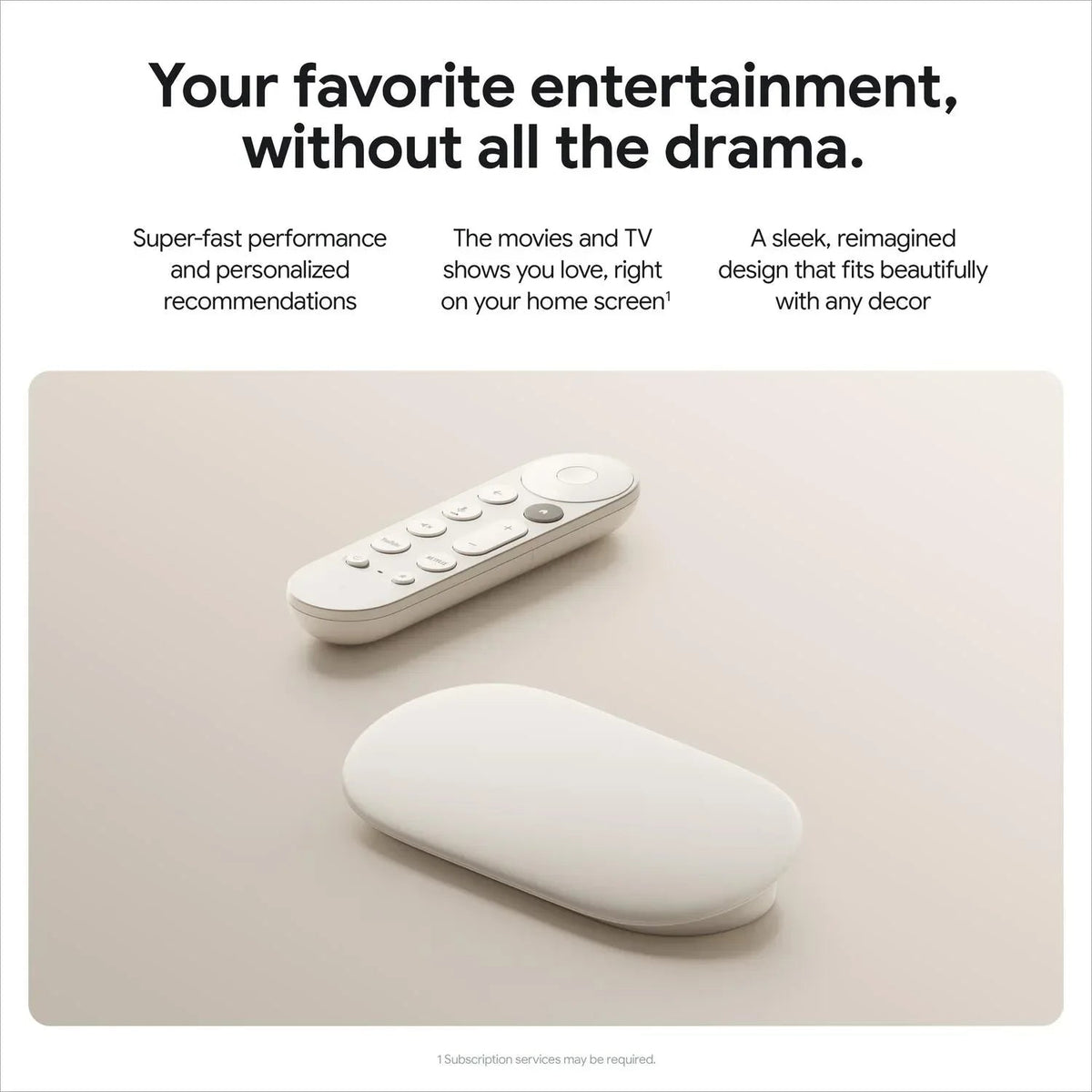 Google TV Streamer 4K - Fast Streaming Entertainment on Your TV with Voice Search Remote - Watch Movies, Shows, Live TV, and Netflix in 4K HDR - Smart Home Control - 32 GB of Storage - Haze