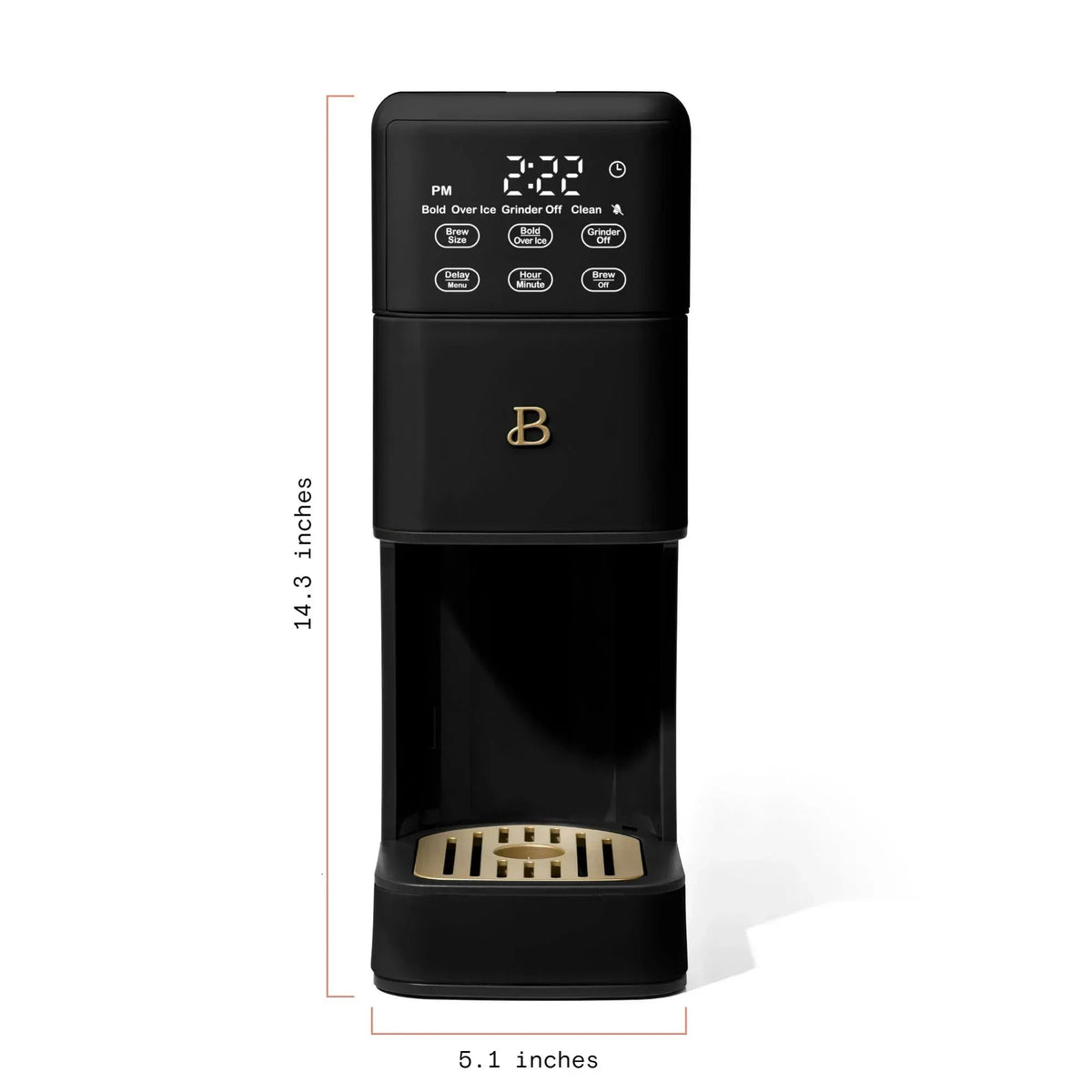 Beautiful Perfect Grind™ Programmable Single Serve Coffee Maker, White Icing by Drew Barrymore