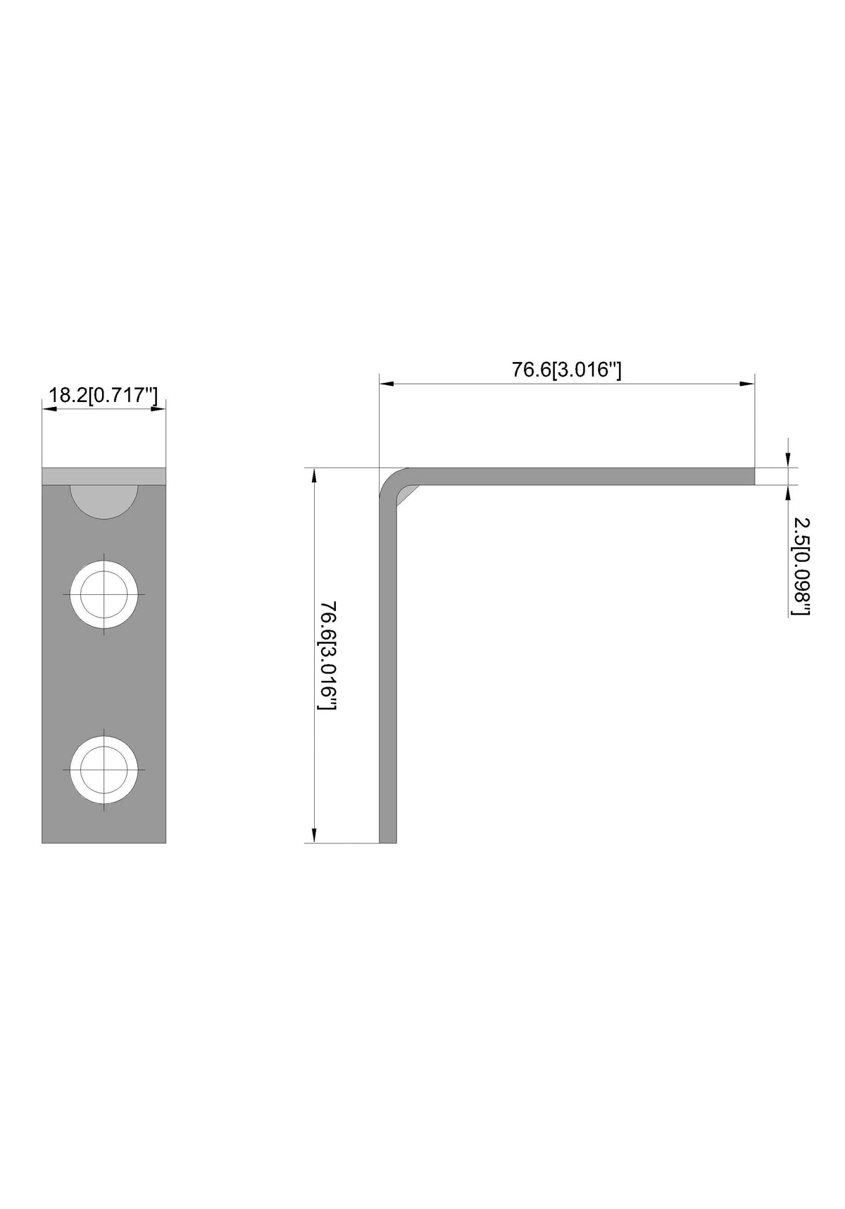 Hyper Tough 3 inch. x 3 inch.Corner Brace, Steel, Zinc Plated (4 Pack)