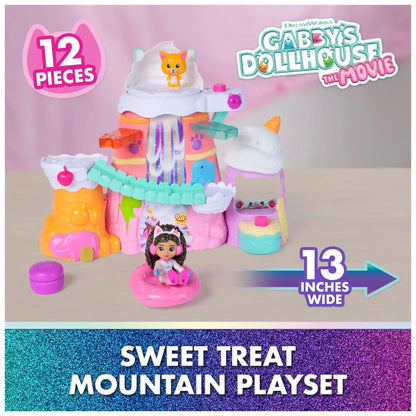 Gabby's Dollhouse: Sweet Treat Mountain Playset with Figure Collectibles for Ages 3 and Up