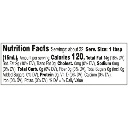 Orville Redenbacher's Popping & Topping Buttery Flavored Popcorn Oil, 16 fl. oz.