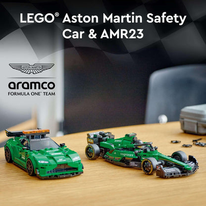 LEGO Speed Champions Aston Martin Safety Car & AMR23 Building Toys - Race Car Toy for Kids, Boys & Girls, Ages 9+ - Gift for Christmas - W/ 2 Minifigures - 76925