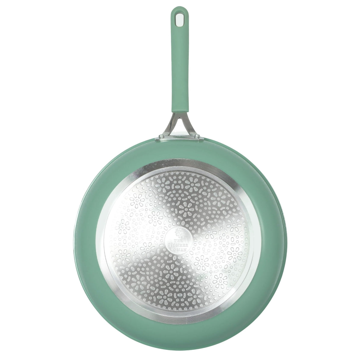 The Pioneer Woman 12-inch Ceramic Nonstick Aluminum Fry Pan, Green
