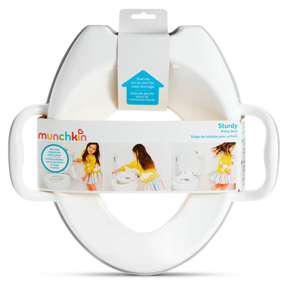 Munchkin® Sturdy™ Toddler Potty Seat, Built-in Handles, Gray, Unisex