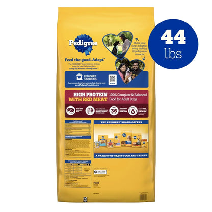 Pedigree High Protein Adult Dry Dog Food, Beef and Lamb Flavor