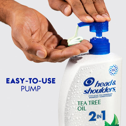 Head and Shoulders 2 in 1 Dandruff Shampoo and Conditioner, Tea Tree Oil, 28.2 fl oz