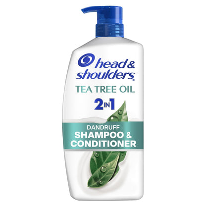 Head and Shoulders 2 in 1 Dandruff Shampoo and Conditioner, Tea Tree Oil, 28.2 fl oz