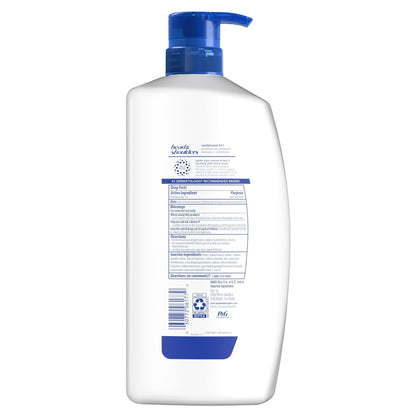 (4 pack) Head and Shoulders Men 2 in 1 Dandruff Shampoo and Conditioner, Sandalwood, 28.2 fl oz