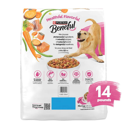Purina Beneful Originals with Natural Salmon Natural Dry Dog Food Formula with Added Vitamins, Minerals and Nutrients