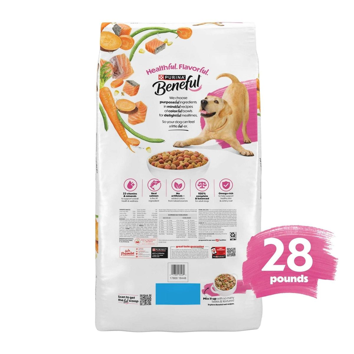 Purina Beneful Originals with Natural Salmon Natural Dry Dog Food Formula with Added Vitamins, Minerals and Nutrients