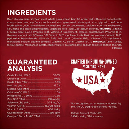 Purina ONE True Instinct Dry Dog Food for Adults, High Protein with Real Beef & Salmon