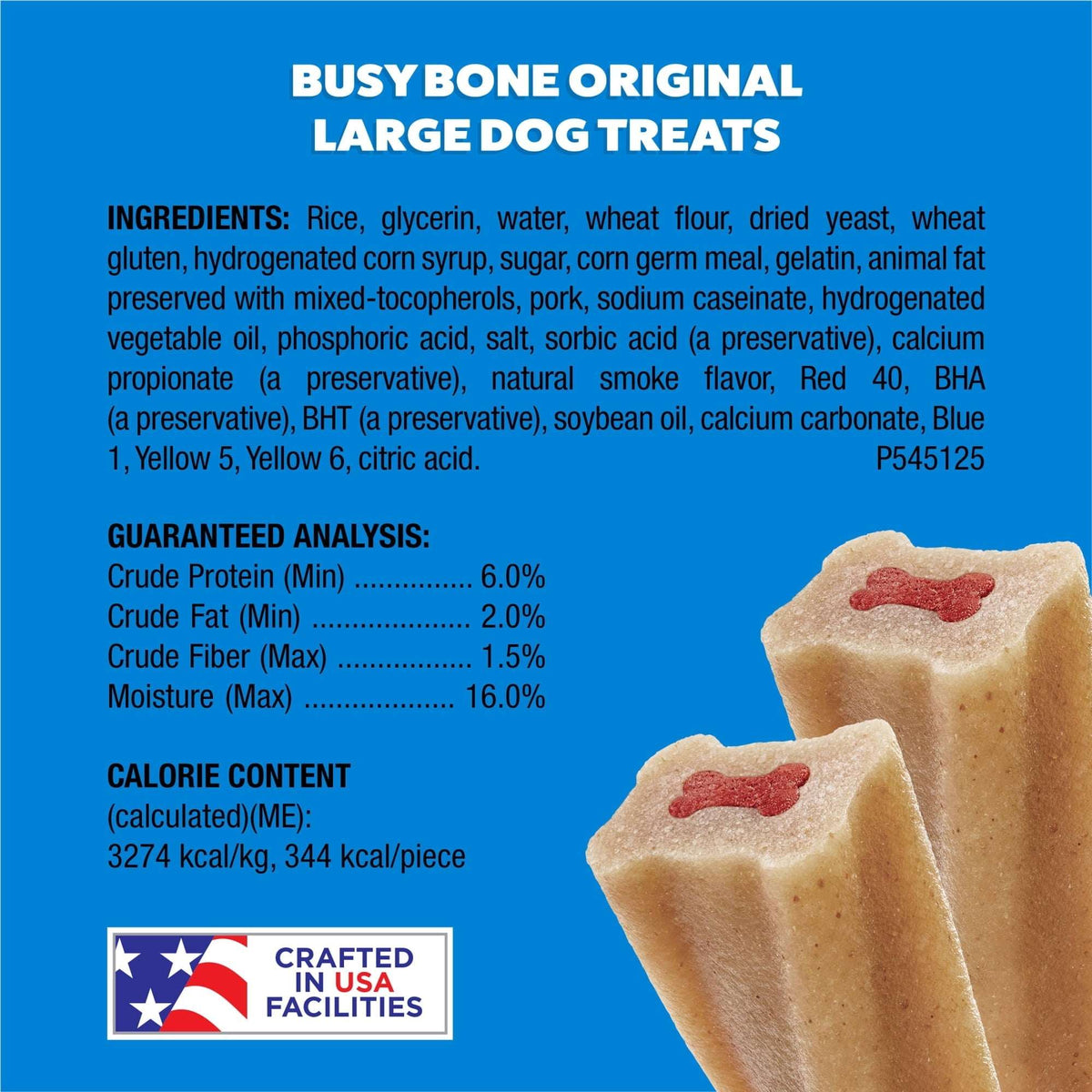 Purina Busy Bone Original Chew Large Dog Chew Treats, 21 oz.