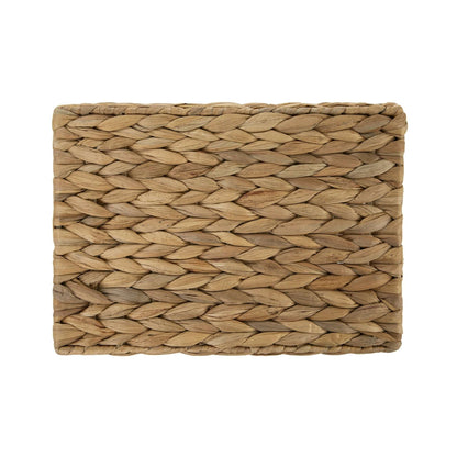 Better Homes & Gardens Extra Large Natural Woven Water Hyacinth Boat Decorative Storage Basket, (extra large 19 in x 17 in x 14 in) & (large 14 in x 11 in x 8.5 in)