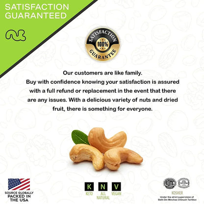 Nut Cravings Roasted Cashews Lightly Salted, Whole (32oz - 2 lbs)