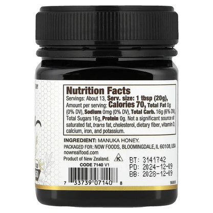 NOW Foods, Real Food, Manuka Honey, MGO 250, 8.8 oz (250 g)