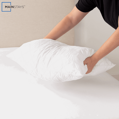 Mainstays Brushed Microfiber Foam Cluster King Bed Pillow - Antimicrobial