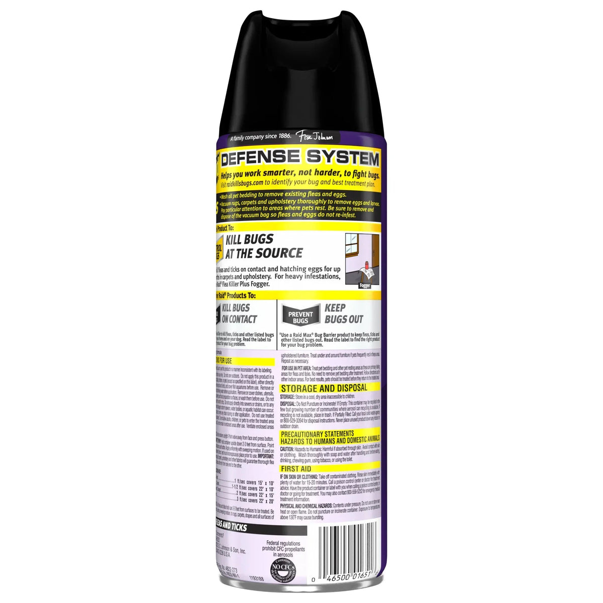 Raid Flea Killer Plus Carpet & Room Spray, Bug Spray Kills Fleas & Flea Eggs, 16 oz