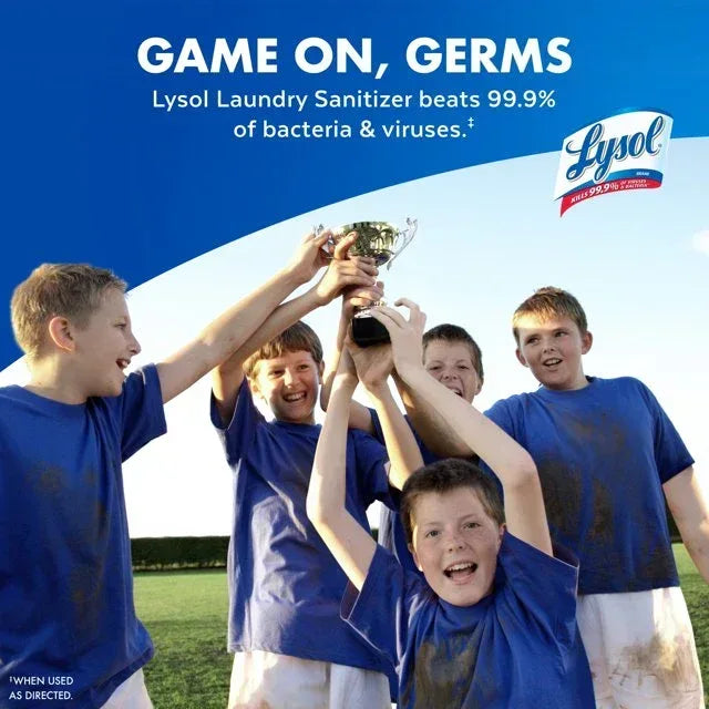 Lysol Tough Odor Eliminator Laundry Sanitizer Additive, 0% Bleach, Eliminates Odor Causing Bacteria, 41oz