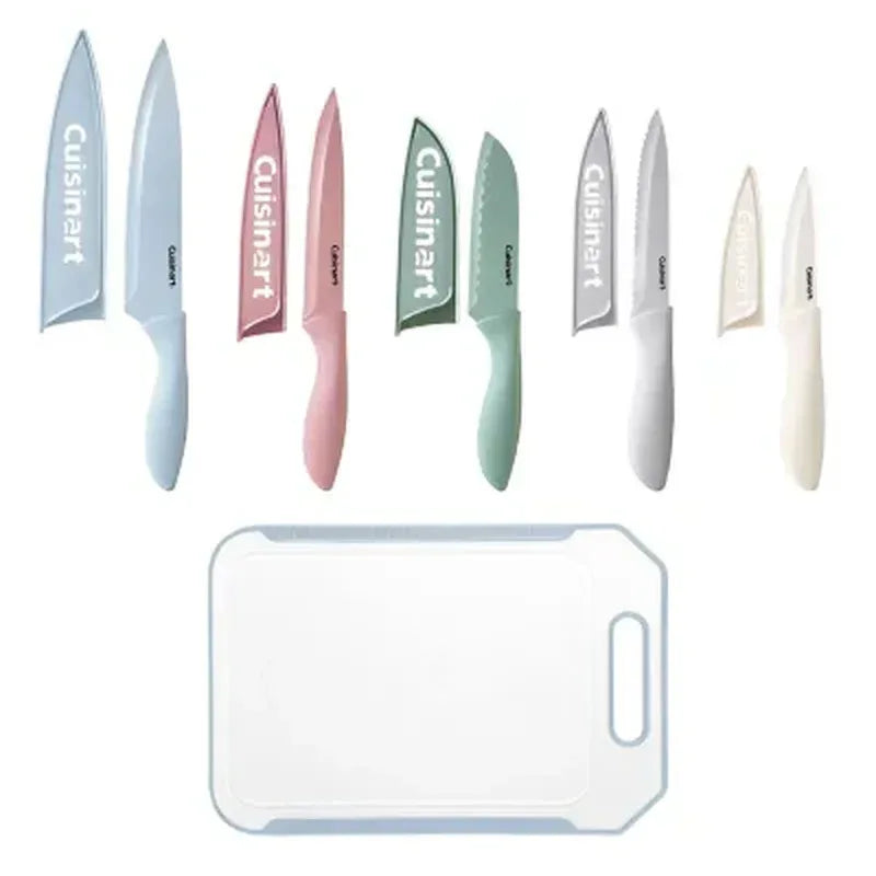 Cuisinart 11-Piece Cutlery Set and Cutting Board (Assorted Colors)