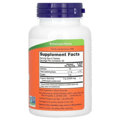 NOW Foods, Certified Organic Spirulina