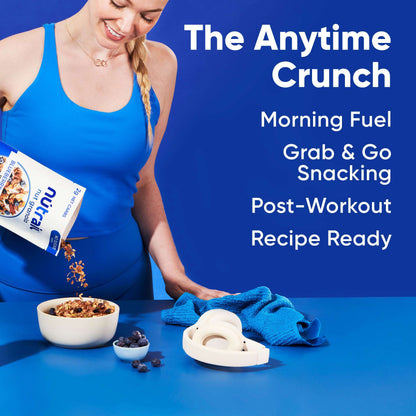 NuTrail Nut Granola Cereal, Blueberry Cinnamon, No Sugar Added, Keto, Gluten Free, 11 oz. 1 Count