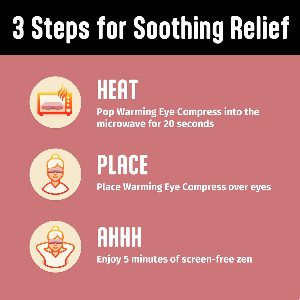 Hot Hands Warming Eye Compress with Comforting Steam Relieves Tired and Dry Eyes, 1 Count