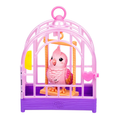Little Live Pets - Lil' Bird & Bird Cage Rosie, 20 + Sounds, and Reacts to Touch, Ages 5+