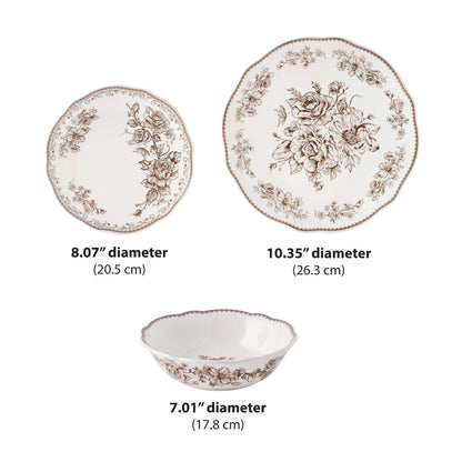 The Pioneer Woman Agatha 12-Piece Stoneware Dinnerware Set