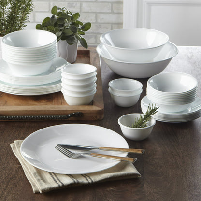 Corelle Winter Frost White 8.5" Glass Salad Plate (Set of 6)