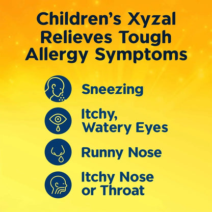 Xyzal Children’s 24-Hour Allergy Relief Liquid Antihistamine, Bubble Gum Flavor, 5 fl oz