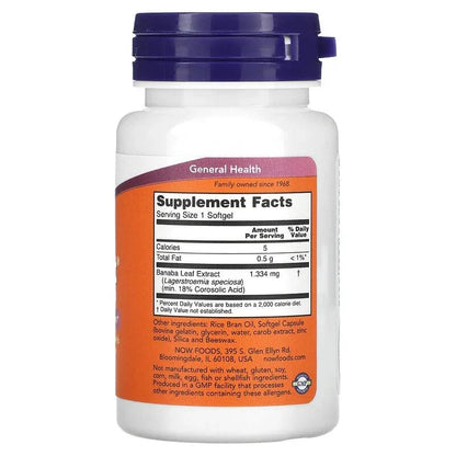 NOW Foods, GlucoFit, 60 Softgels (1.334 mg per Softgel)