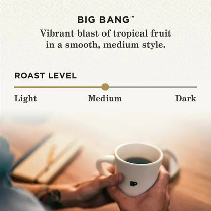 Peet's Coffee Big Bang Premium Medium Roast Single Serve Coffee Pods, 22 Count