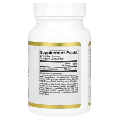 California Gold Nutrition, S-Acetyl L-Glutathione, 100 mg