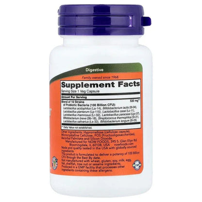 NOW Foods, Probiotic-10™ 25 Billion, 50 Billion, & 100 Billion