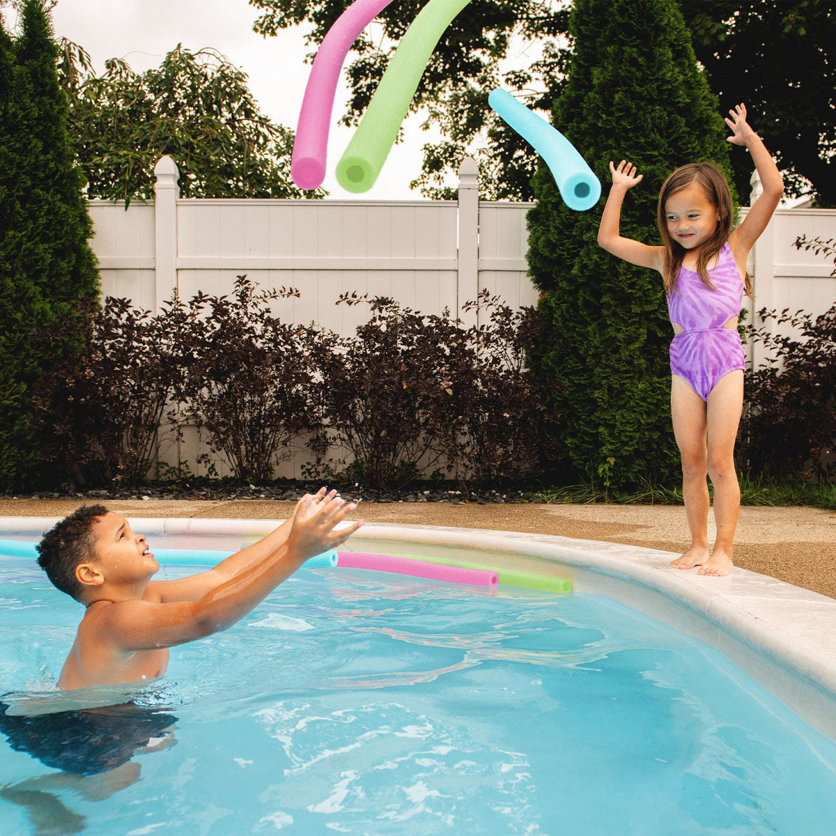 (8 pack) Big Joe Swim Pool Noodle (Single Unit), Teal, 50 inches long