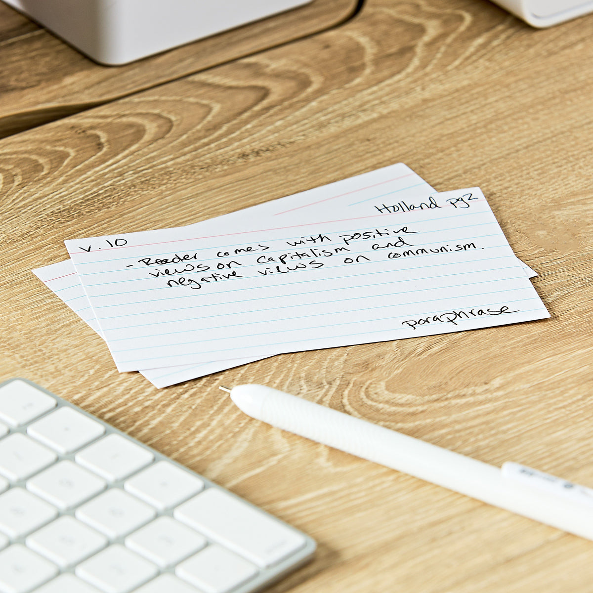 Pen+Gear Ruled Index Cards, 3" x 5", White, 100 Count