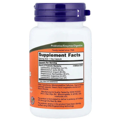 NOW Foods, 4x6 Acidophilus, Veg Capsules