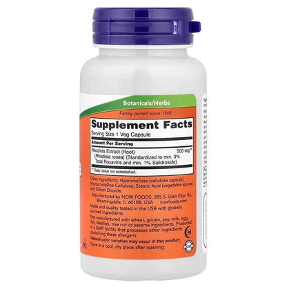 OW Foods, Rhodiola, 500 mg