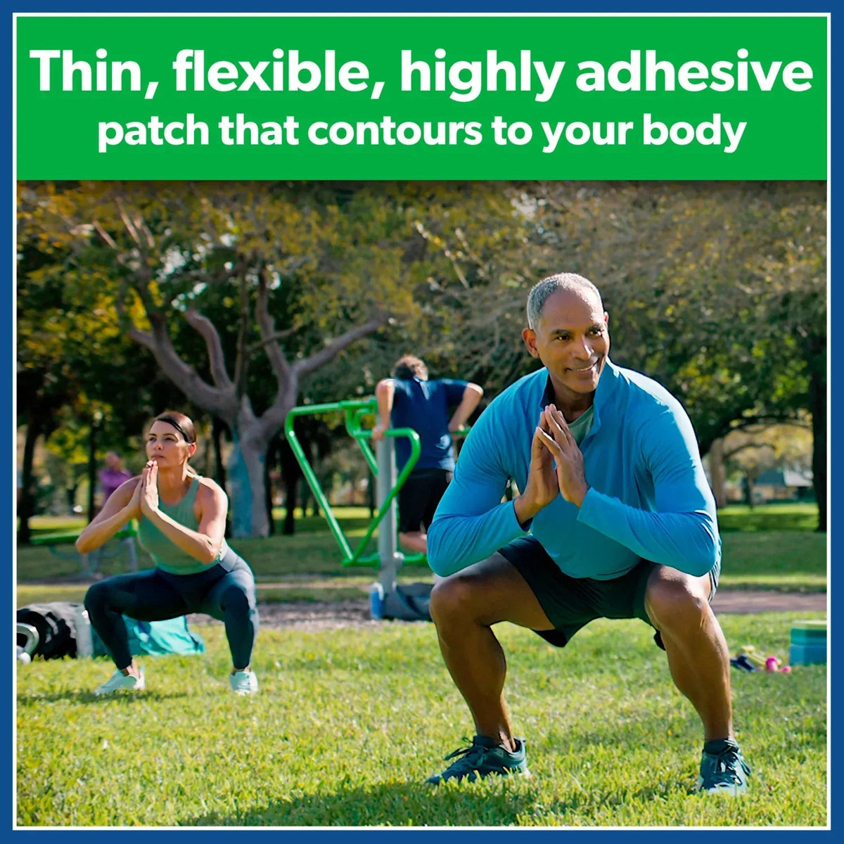 Salonpas Maximum Strength Flex Pain Relief Patch Lidocaine 4%, 8 Hours, Thin, Flexible, 7 Count