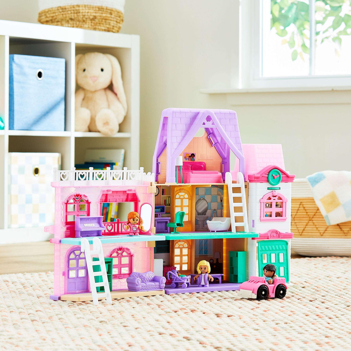 Kid Connection Doll House Play Set, 28 Pieces