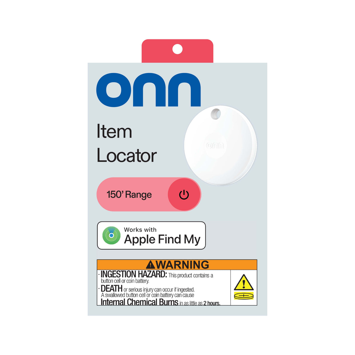 onn Item Locator - White
