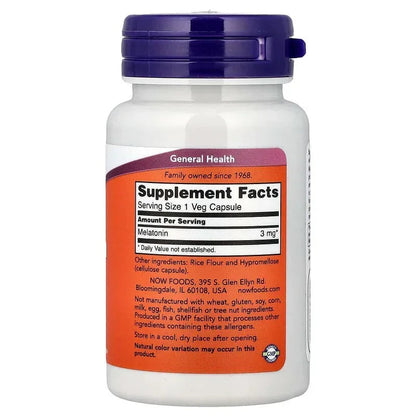 NOW Foods, Melatonin, 3 mg